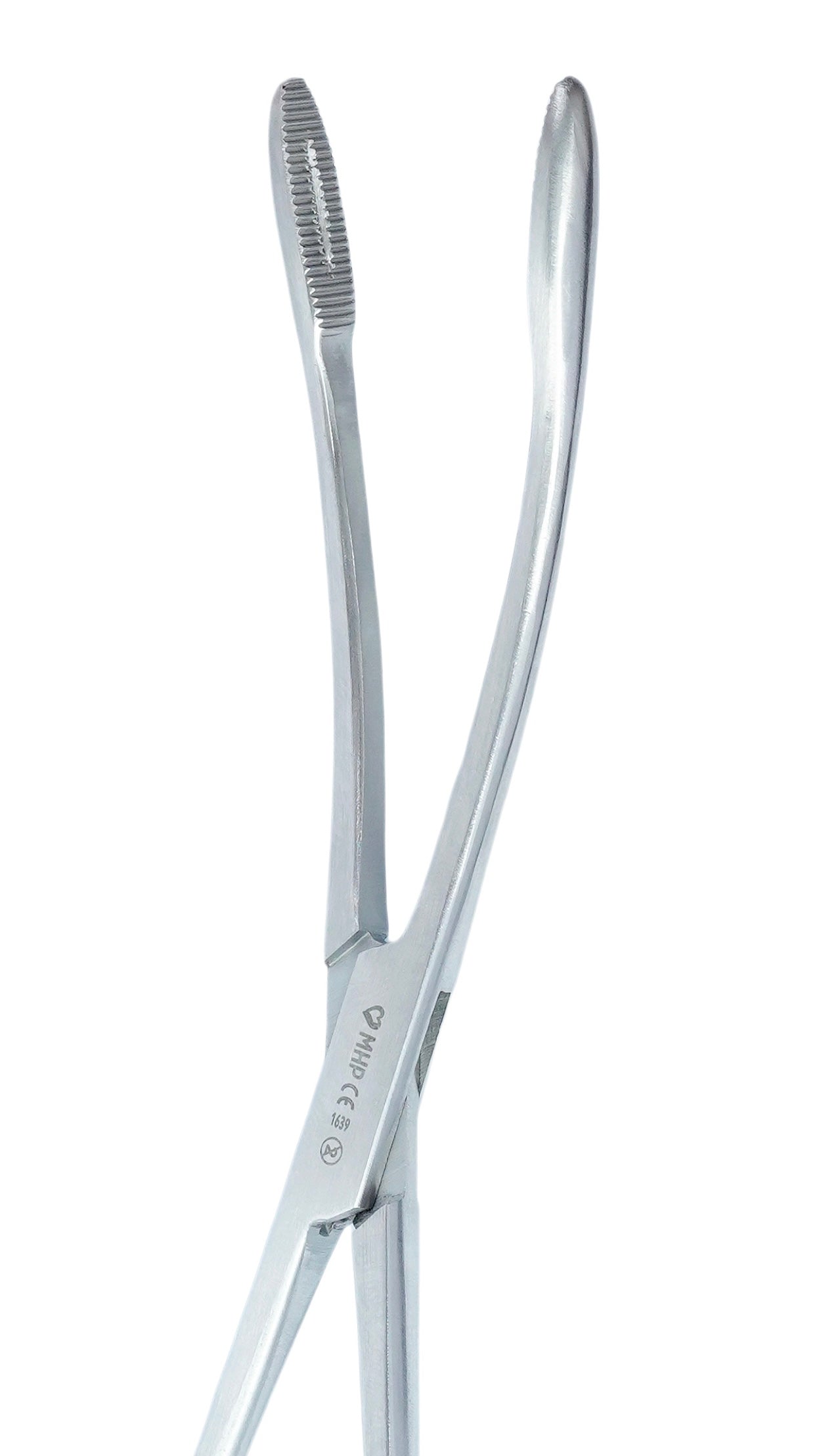 Einmal-Klemme nach Groß Maier, gebogen, 24 cm