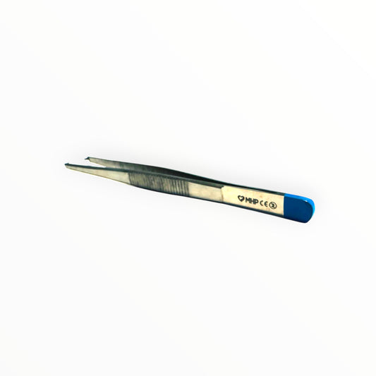 Pinzette chirurgisch gerade 1x2 Zähne, 12 cm